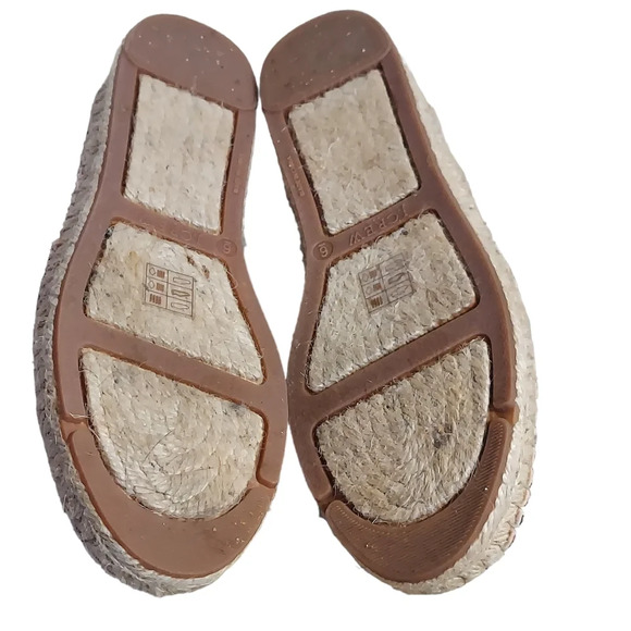J. Crew Red White Blue Striped Canvas Jute‎ Rope Espadrilles Flats Patriotic - Picture 15 of 16